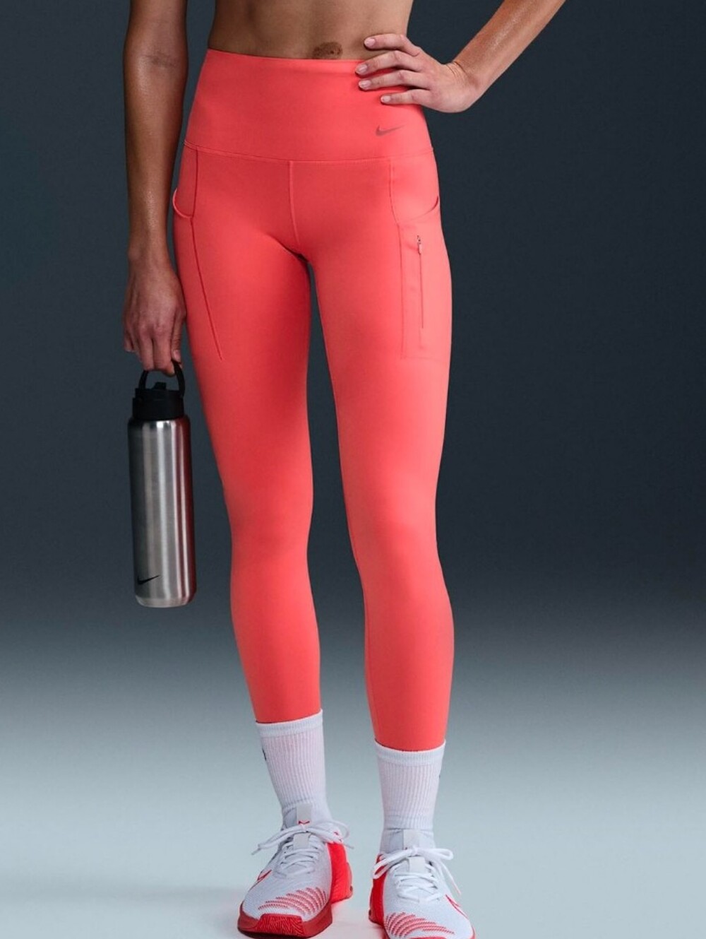 Nike Dri-FIT Go Tights Running Bright Pink Coral Size L